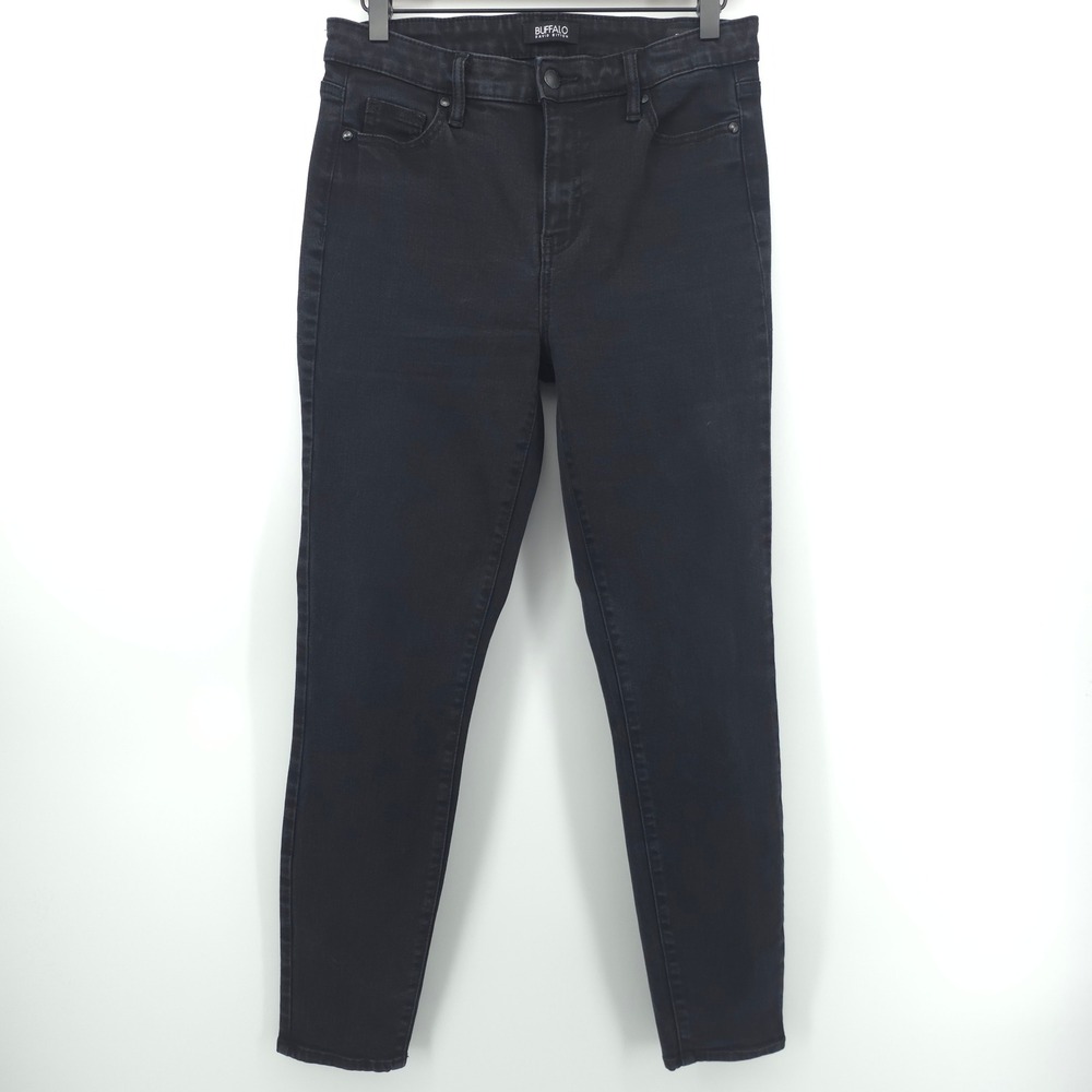 Buffalo‎ David Bitton Women Jeans Mollie 6/28 Black High Rise Stretch Skinny